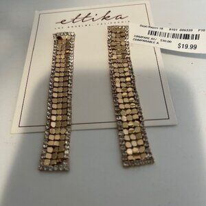 Ettika chain mail fashion earrings.